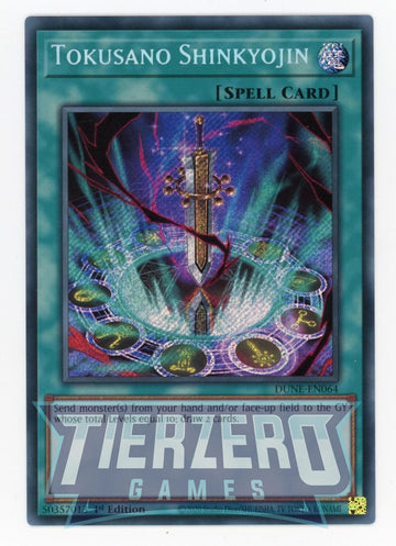 DUNE-EN064 - Tokusano Shinkyojin - Secret Rare - Duelist Nexus