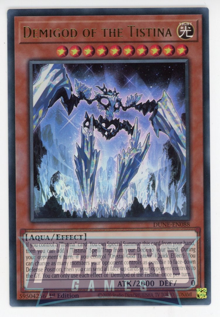 DUNE-EN088 - Demigod of the Tistina - Ultra Rare - Effect Monster - Duelist Nexus