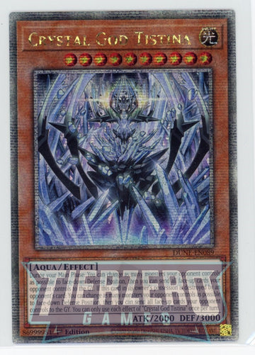 DUNE-EN089 - Crystal God Tistina - Quarter Century Secret Rare - Duelist Nexus