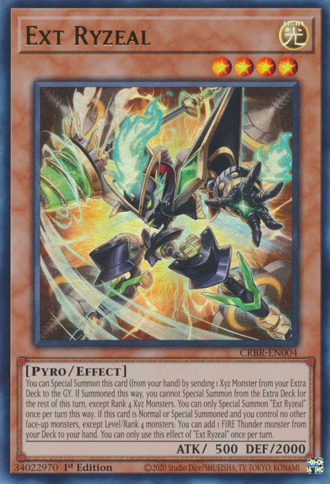 CRBR-EN004 - Ext Ryzeal - Ultra Rare - Effect Monster - Crossover Breakers