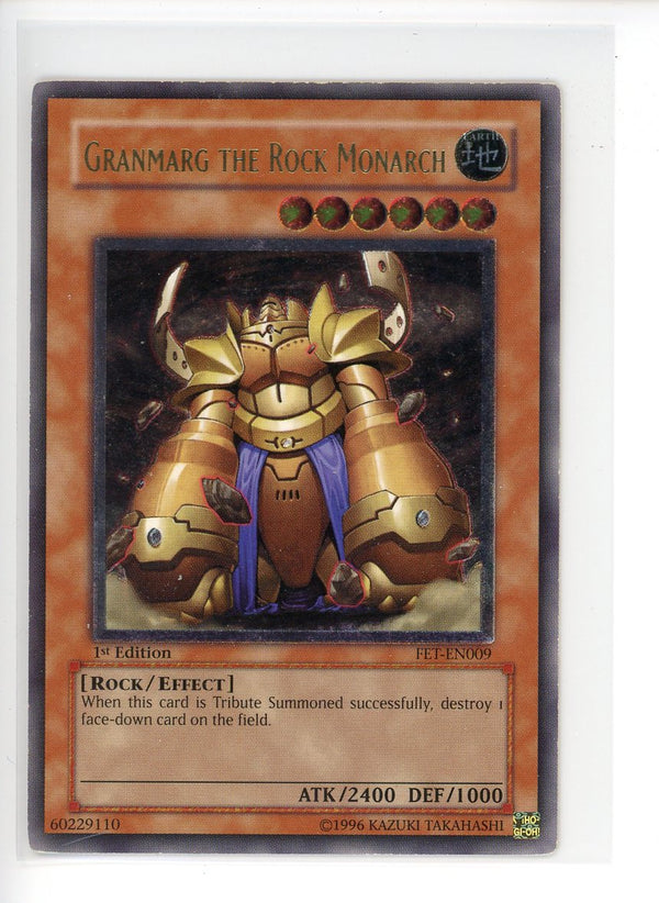 FET-EN009 - Granmarg the Rock Monarch - Ultimate Rare - Effect Monster - 1st Edition - Flaming Eternity- VLP