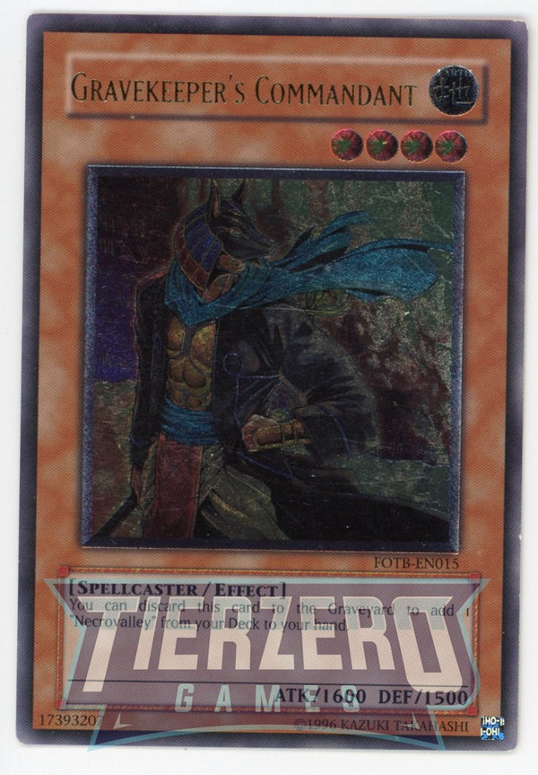 FOTB-EN015 - Gravekeepers Commandant - Ultimate Rare - Effect Monster -