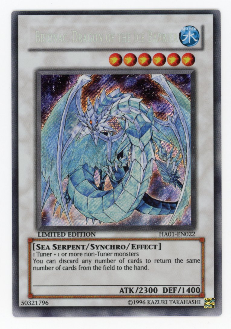 HA01-EN022 - Brionac, Dragon Of The Ice Barrier - Secret Rare - - Hidden Arsenal 1