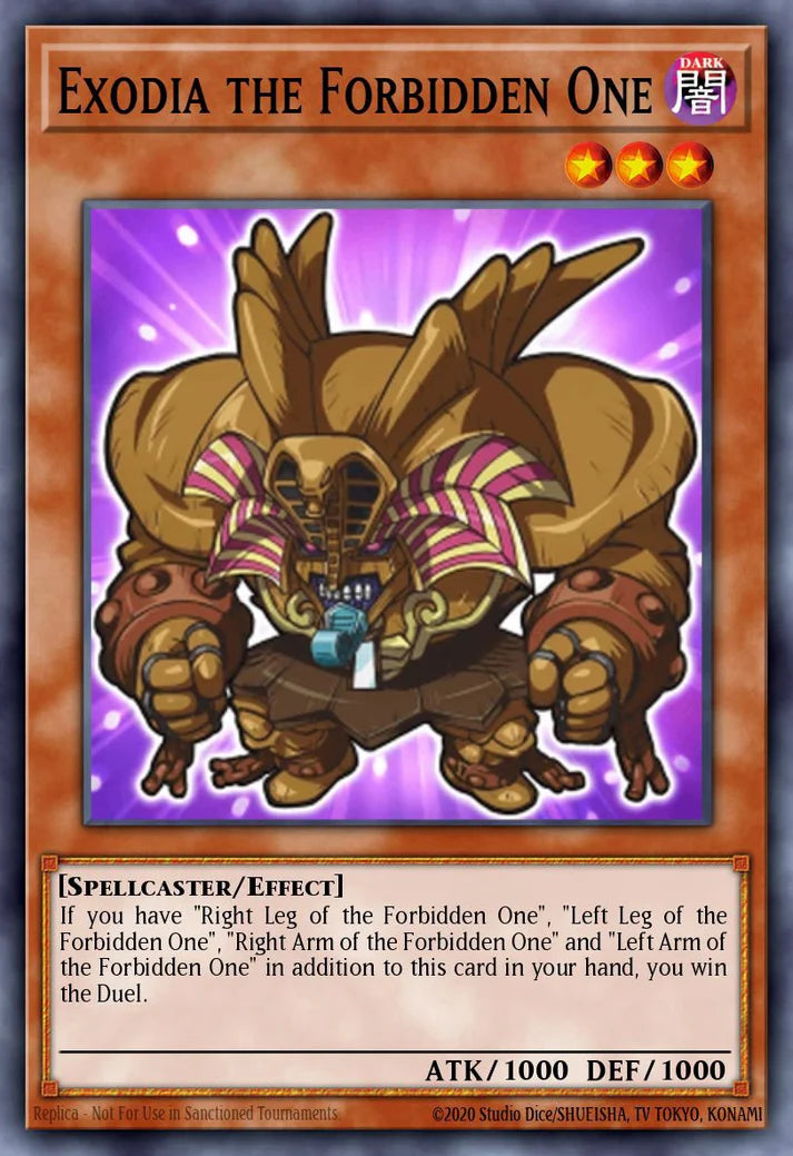 BLGG-EN002 - Exodia the Forbidden One (Chibi Artwork) - Starlight Rare - Battles of Legend: Glorious Gallery