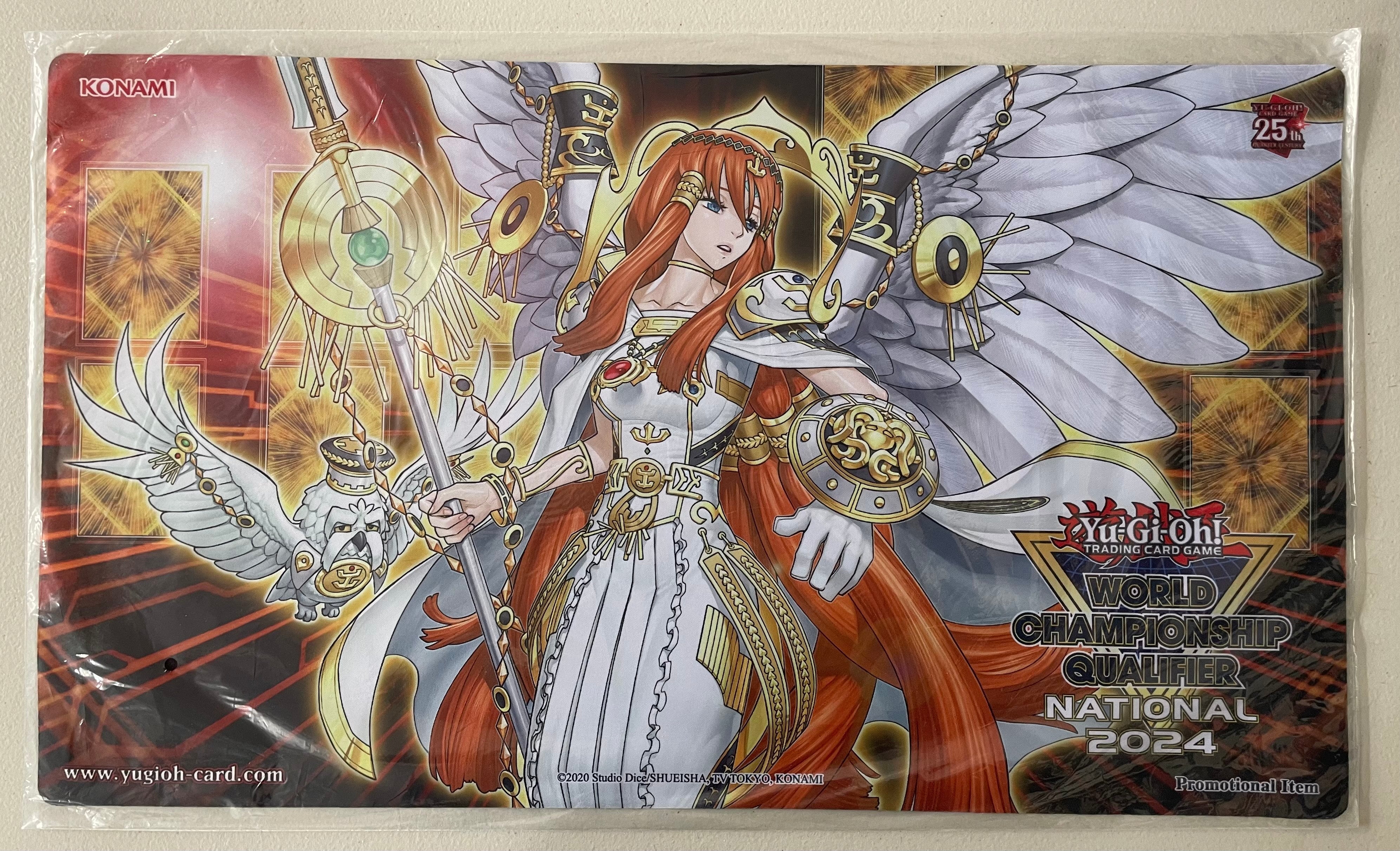 Yugioh WCQ Nationals EU Top Cut Minerva, the Athenian Lightsworn Playmat - Sealed