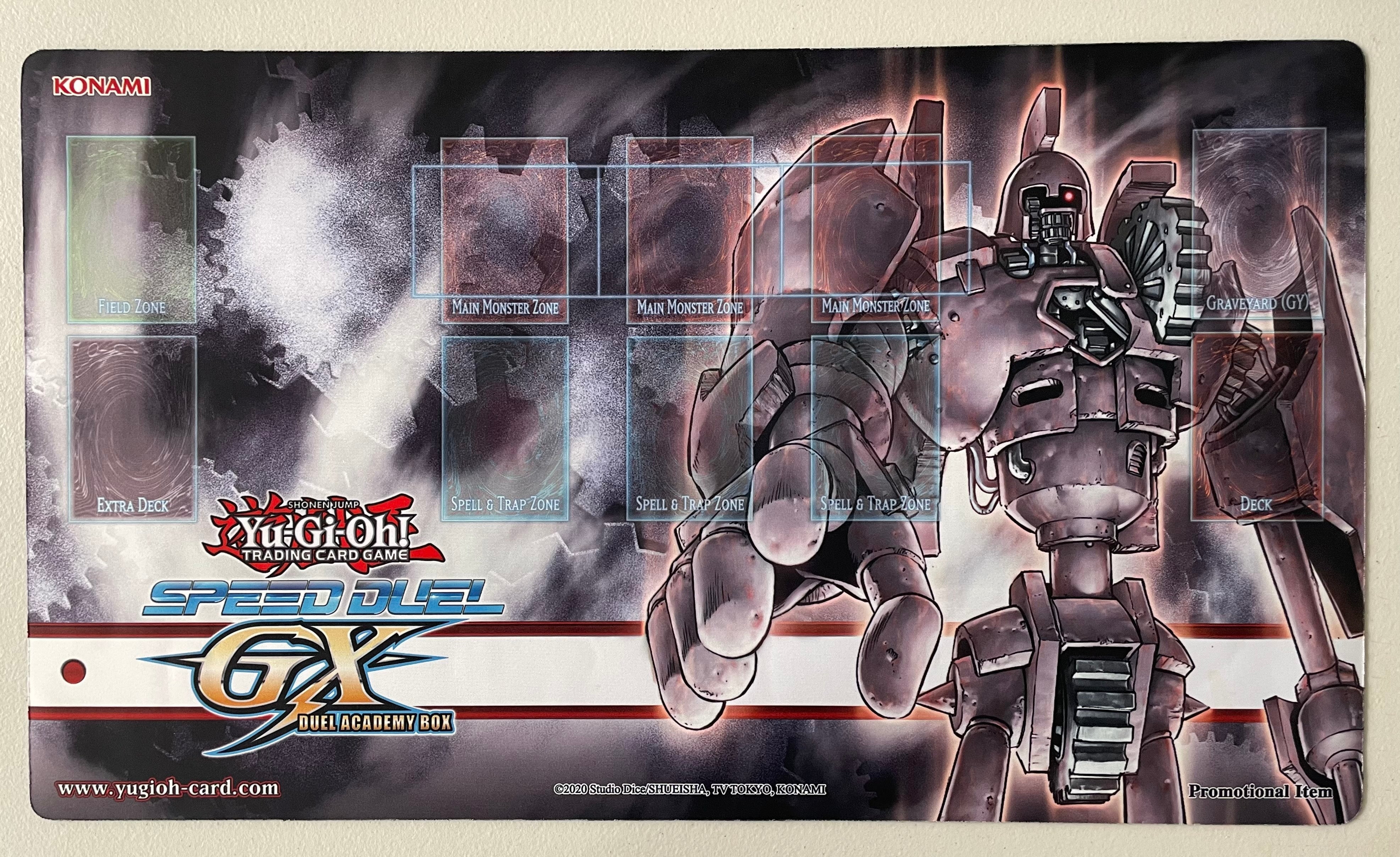 Yugioh Speed Duel GX Duel Academy Box Event Ancient Gear Golem Playmat - Unsealed