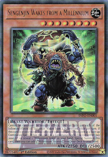 INFO-EN001 - Sengenjin Wakes from a Millennium - Ultra Rare - The Infinite Forbidden