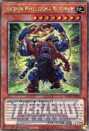 INFO-EN001 - Sengenjin Wakes from a Millennium - Quarter Century Secret Rare - The Infinite Forbidden