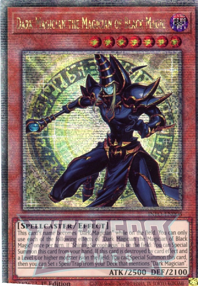 INFO-EN006 - Dark Magician the Magician of Black Magic - Quarter Century Secret Rare - - Infinite Forbidden