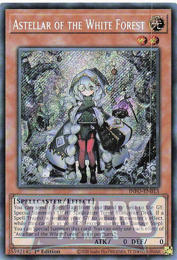 INFO-EN013 - Astellar of the White Forest - Secret Rare - The Infinite Forbidden