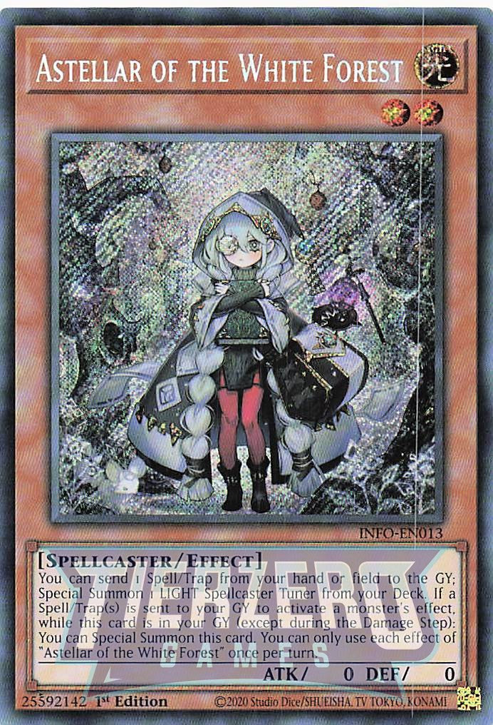 INFO-EN013 - Astellar of the White Forest - Secret Rare - - Infinite Forbidden