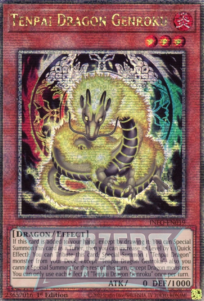 INFO-EN019 - Tenpai Dragon Genroku - Quarter Century Secret Rare - - Infinite Forbidden