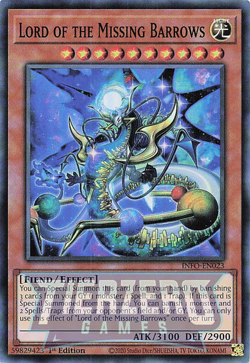 INFO-EN023 - Lord of the Missing Barrows - Super Rare - The Infinite Forbidden