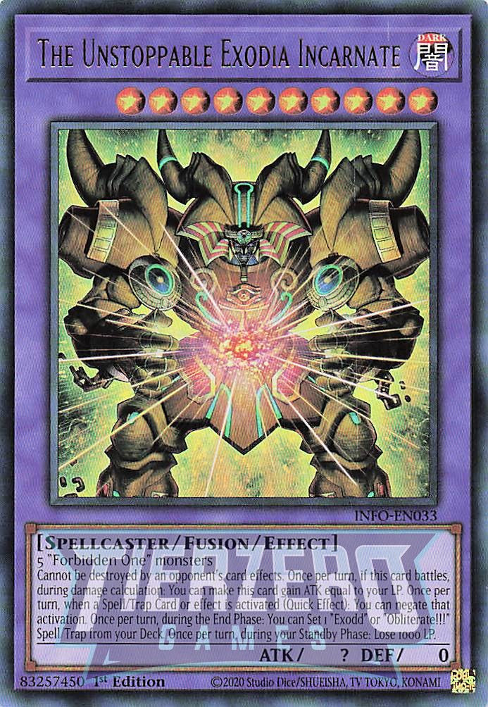 INFO-EN033 - The Unstoppable Exodia Incarnate - Ultra Rare - - Infinite Forbidden