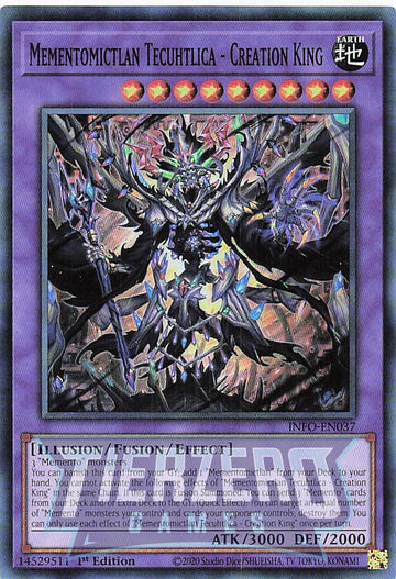 INFO-EN037 - Mementomictlan Tecuhtlica - Creation King - Super Rare - The Infinite Forbidden