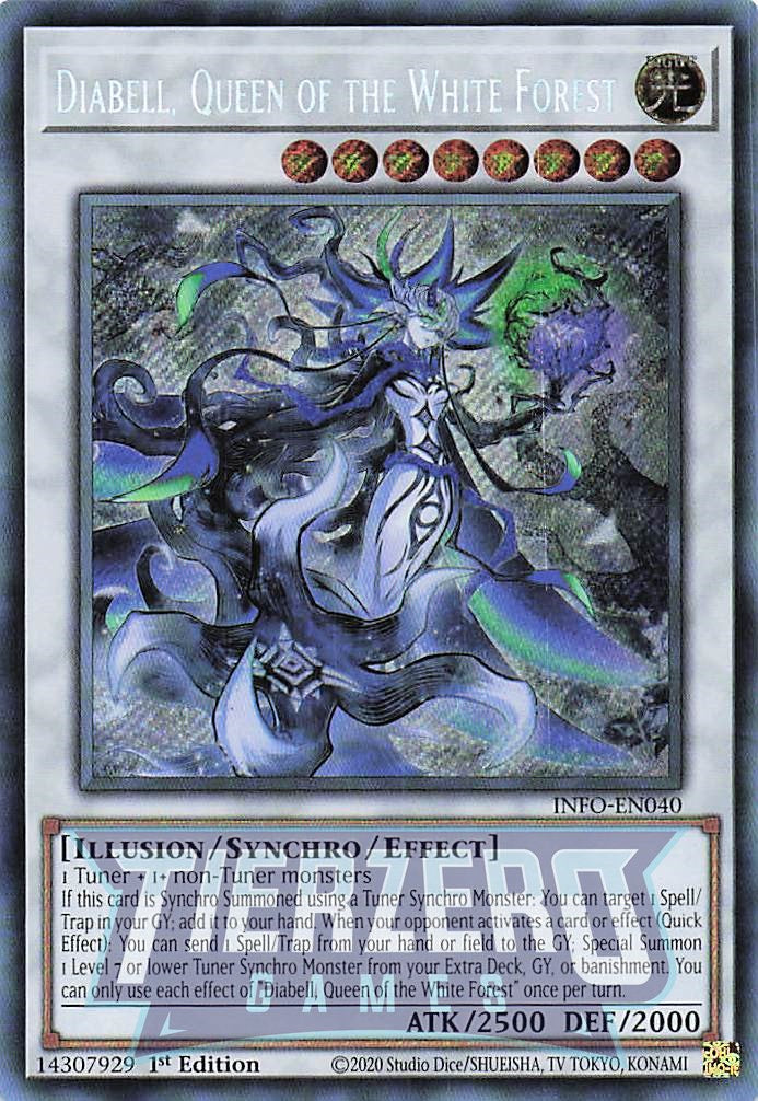 INFO-EN040 - Diabell, Queen of the White Forest - Secret Rare - - Infinite Forbidden