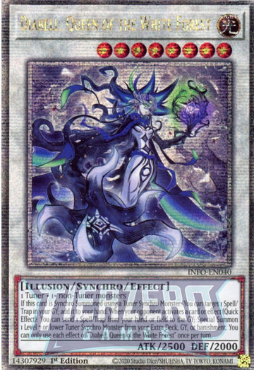 INFO-EN040 - Diabell, Queen of the White Forest - Quarter Century Secret Rare - The Infinite Forbidden
