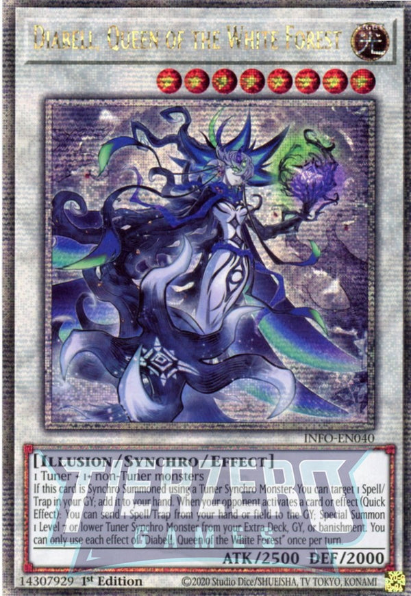 INFO-EN040 - Diabell, Queen of the White Forest - Quarter Century Secret Rare - - Infinite Forbidden