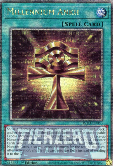 INFO-EN053 - Millennium Ankh - Quarter Century Secret Rare - The Infinite Forbidden