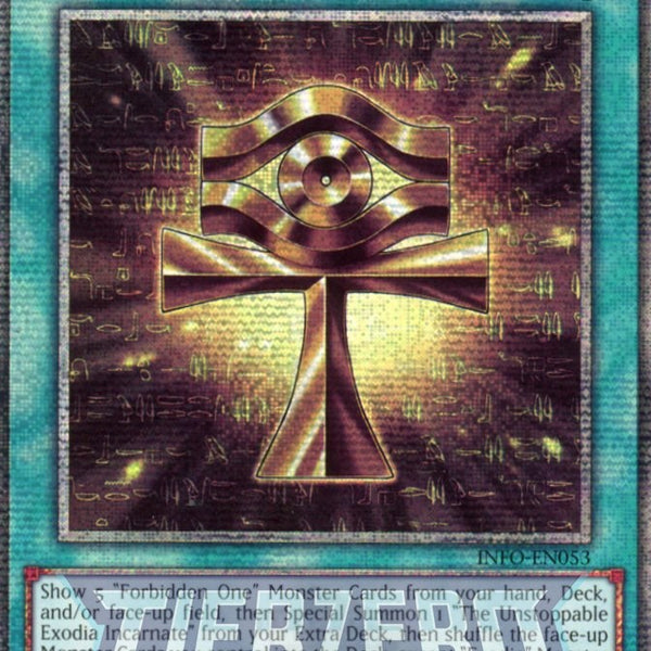 millennium ankh yugioh card INFO-EN053 - Millennium Ankh - Quarter Century Secret Rare