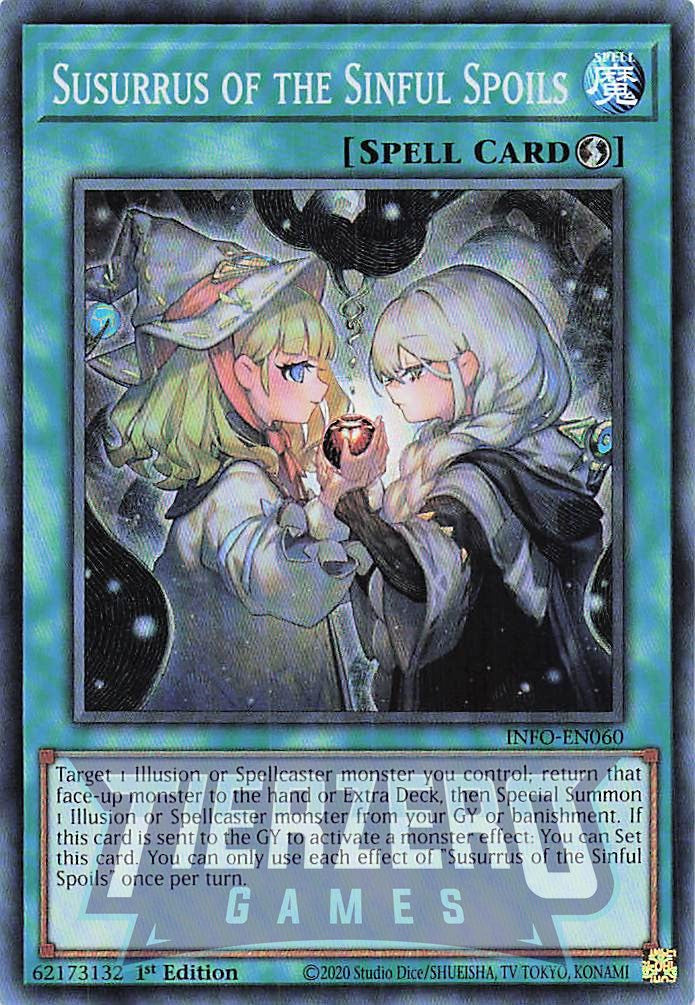 INFO-EN060 - Susurrus of the Sinful Spoils - Super Rare - - Infinite Forbidden