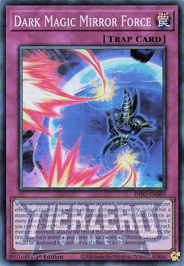 INFO-EN069 - Dark Magic Mirror Force - Super Rare - The Infinite Forbidden