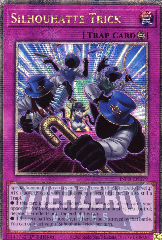 INFO-EN079 - Silhouhatte Trick - Quarter Century Secret Rare - - Infinite Forbidden