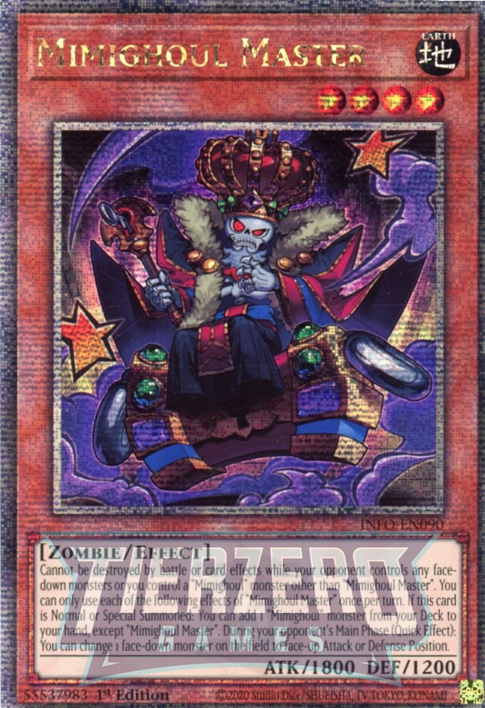 INFO-EN090 - Mimighoul Master - Quarter Century Secret Rare - - Infinite Forbidden