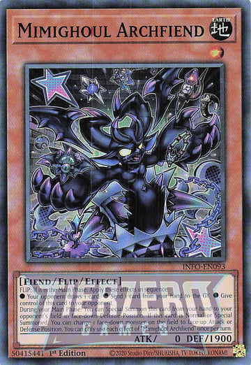 INFO-EN093 - Mimighoul Archfiend - Super Rare - The Infinite Forbidden