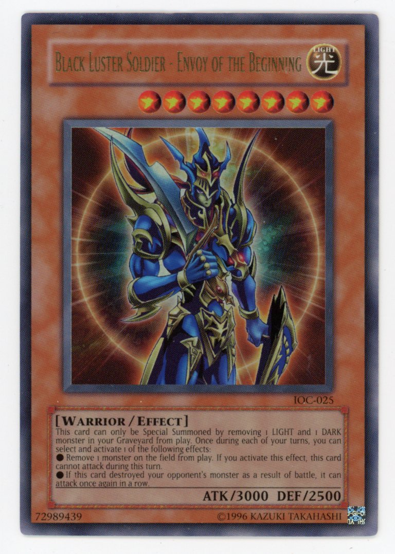 IOC-EN025 - Black Luster Soldier - Envoy of the Beginning - Unlimited - Ultra Rare - - Invasion of Chaos