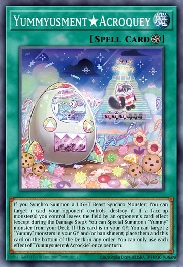 JUSH-EN024 - Yummyusment Acroquey - Super Rare - Justice Hunters