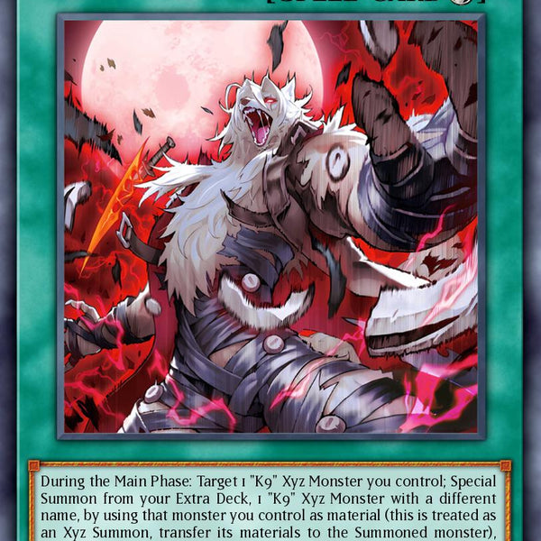 k9 yugioh deck JUSH-EN039 - K9-X Forced Release - Super Rare