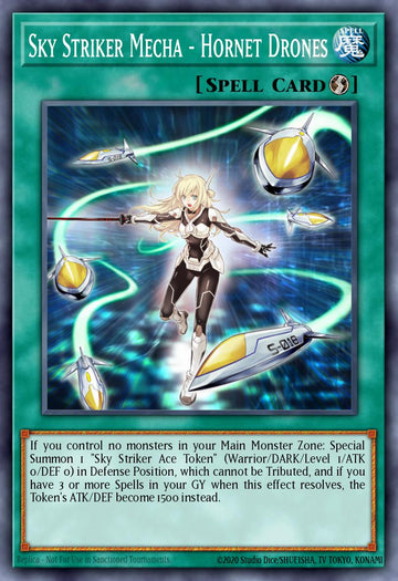 JUSH-EN053 - Sky Striker Mecha - Hornet Drones - Collector's Rare - Justice Hunters