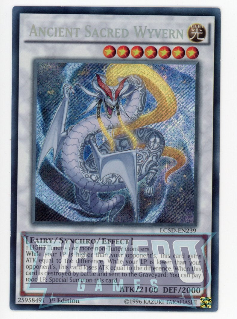 LC5D-EN239 - Ancient Sacred Wyvern - Secret Rare - Effect Synchro Monster -