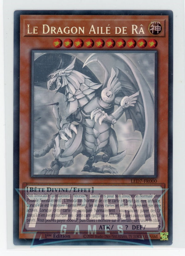 LED7-FR000 - The Winged Dragon of Ra - Ghost Rare - Effect Monster - Legendary Duelists 7 Rage of Ra