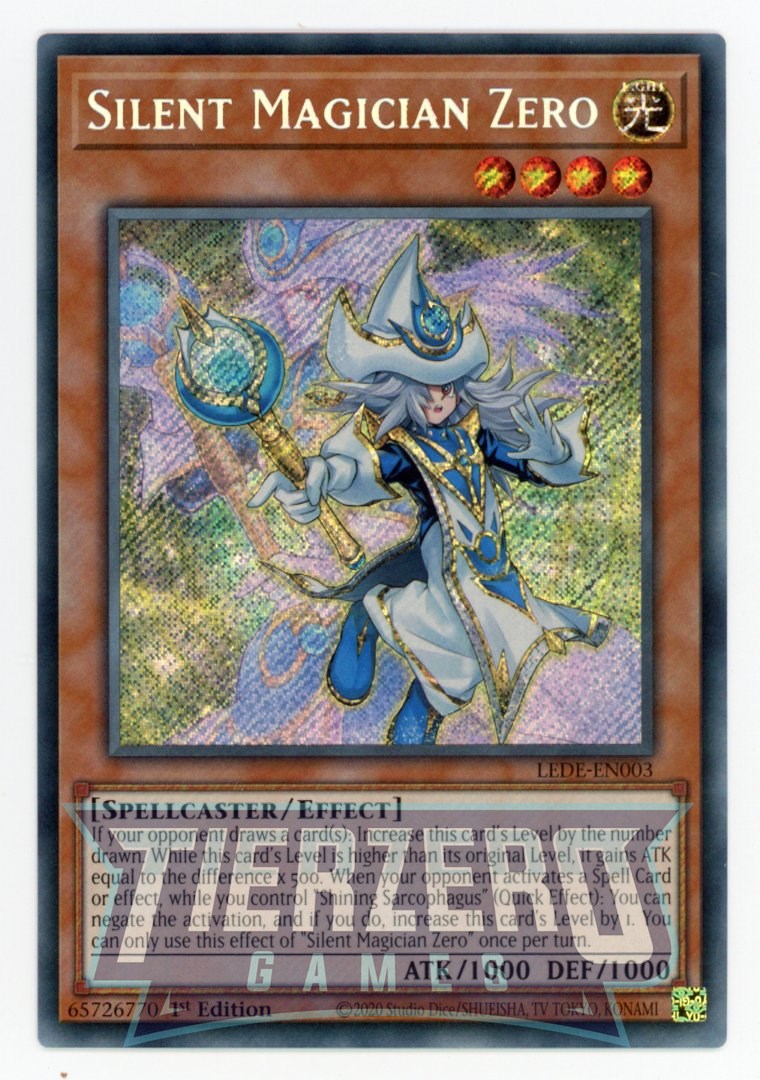 LEDE-EN003 - Silent Magician Zero - Secret Rare - Effect Monster - Legacy of Destruction