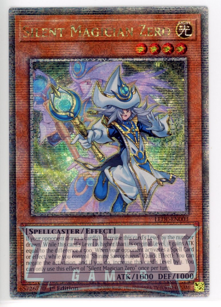 LEDE-EN003 - Silent Magician Zero - Quarter Century Secret Rare - Effect Monster - Legacy of Destruction