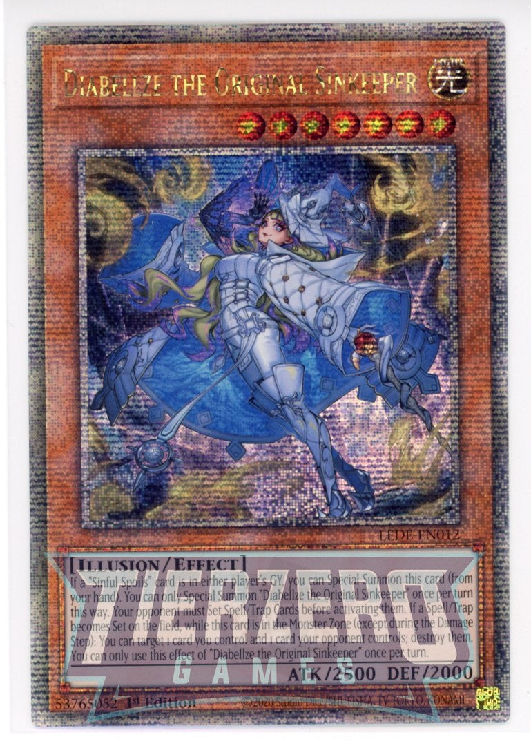 LEDE-EN012 - Diabellze the Original Sinkeeper - Quarter Century Secret Rare - Effect Monster - Legacy of Destruction