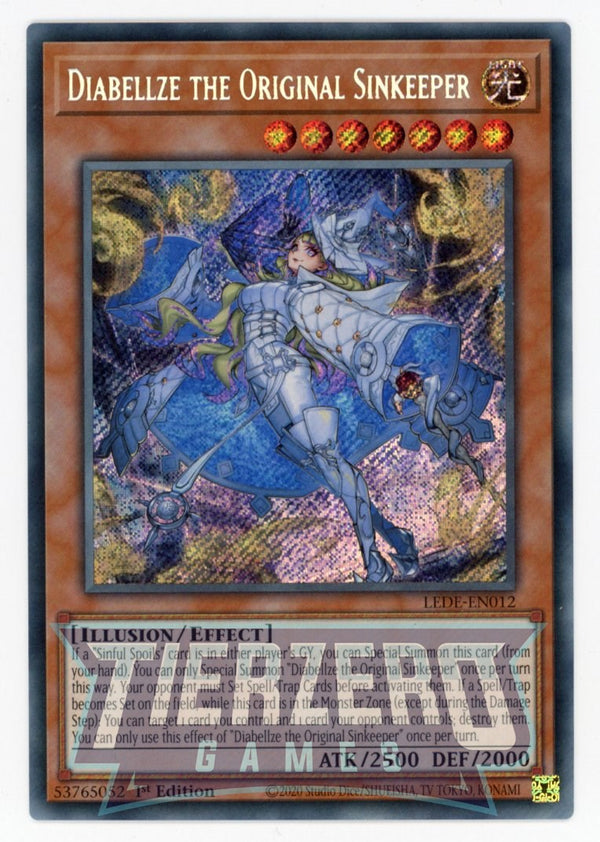 LEDE-EN012 - Diabellze the Original Sinkeeper - Secret Rare - Effect Monster - Legacy of Destruction