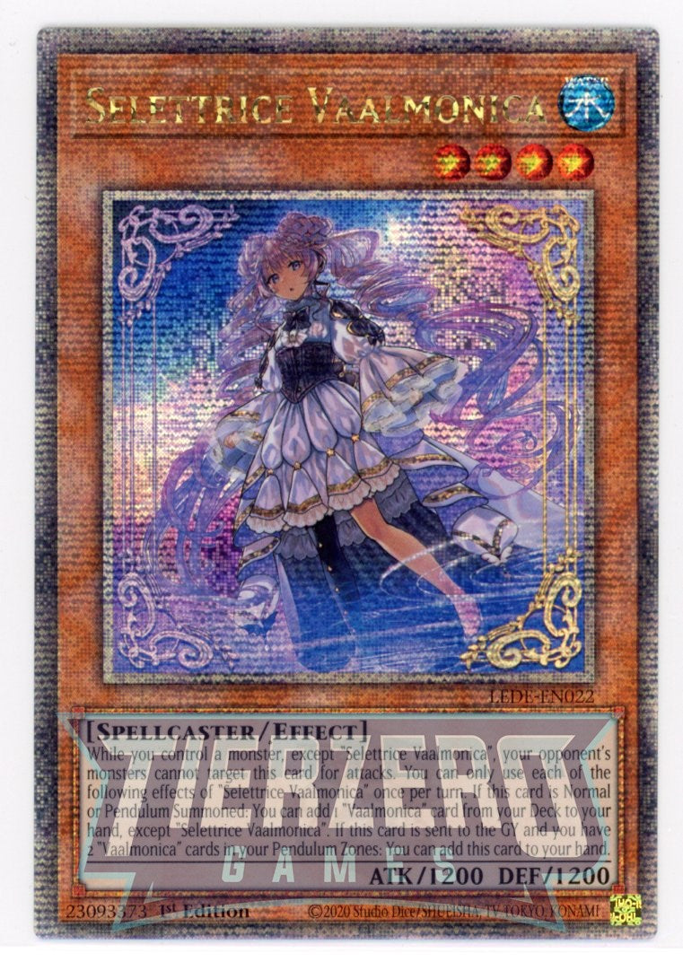 LEDE-EN022 - Selettrice Vaalmonica - Quarter Century Secret Rare - Effect Monster - Legacy of Destruction