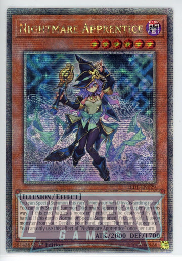LEDE-EN029 - Nightmare Apprentice - Quarter Century Secret Rare - Legacy of Destruction