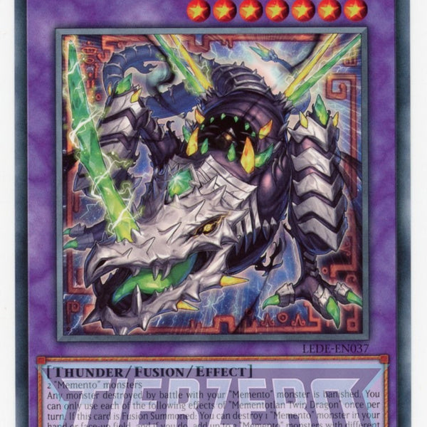 memento monsters yugioh LEDE-EN037 - Mementotlan Twin Dragon - Common