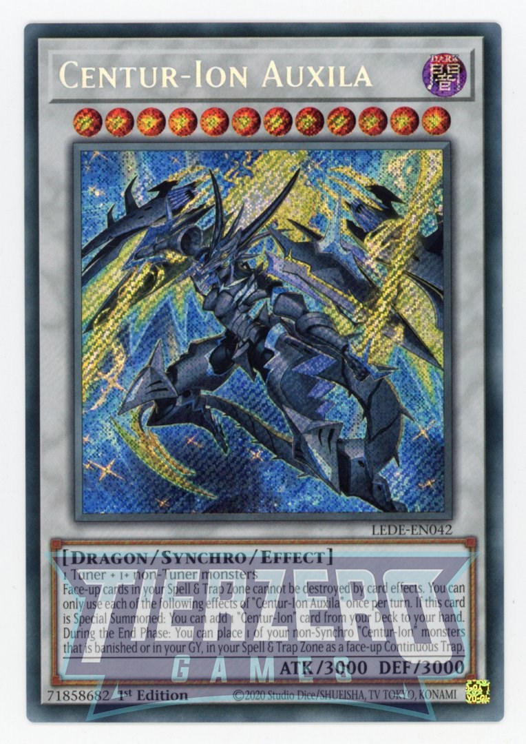 LEDE-EN042 - Centur-Ion Auxila - Secret Rare - Effect Synchro Monster - Legacy of Destruction