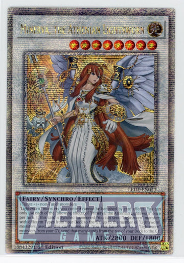 LEDE-EN043 - Minerva, the Athenian Lightsworn - Quarter Century Secret Rare - Legacy of Destruction