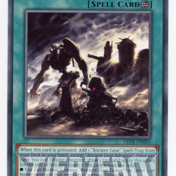 LEDE-EN055 - Ancient Gear Advance - Common - Continuous Spell - Legacy LEDE-EN055 - Ancient Gear Advance - Common - Continuous Spell - Legacy
