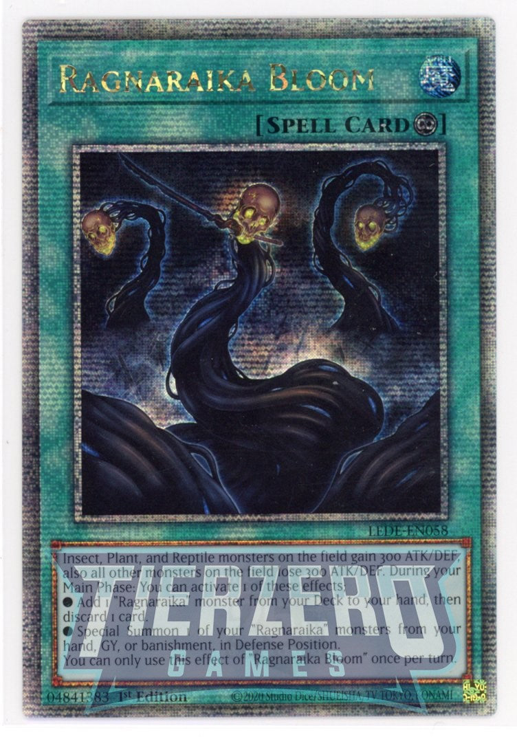 LEDE-EN058 - Ragnaraika Bloom - Quarter Century Secret Rare - Continuous Spell - Legacy of Destruction