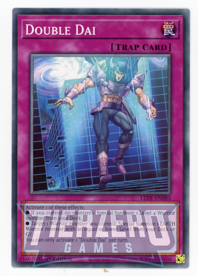 LEDE-EN083 - Double Dai - Common - Trap Card - Legacy of Destruction LEDE-EN083 - Double Dai - Common - Trap Card - Legacy of Destruction