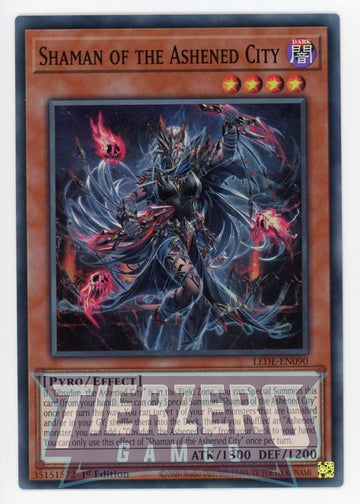 LEDE-EN090 - Shaman of the Ashened City - Super Rare - Legacy of Destruction