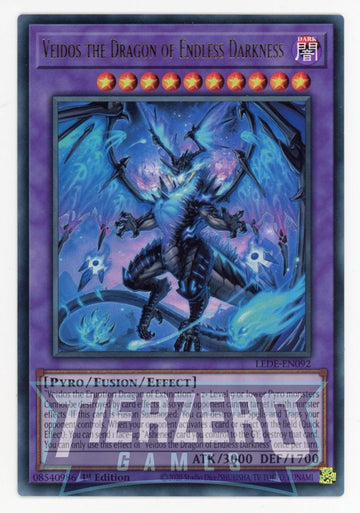 LEDE-EN092 - Veidos the Dragon of Endless Darkness - Ultra Rare - Legacy of Destruction