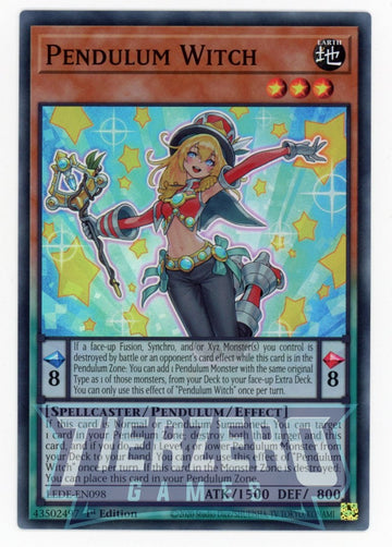 LEDE-EN098 - Pendulum Witch - Super Rare - Legacy of Destruction